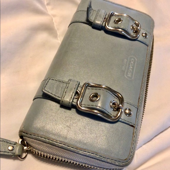 Blue coach wallet - Picture 5 of 5